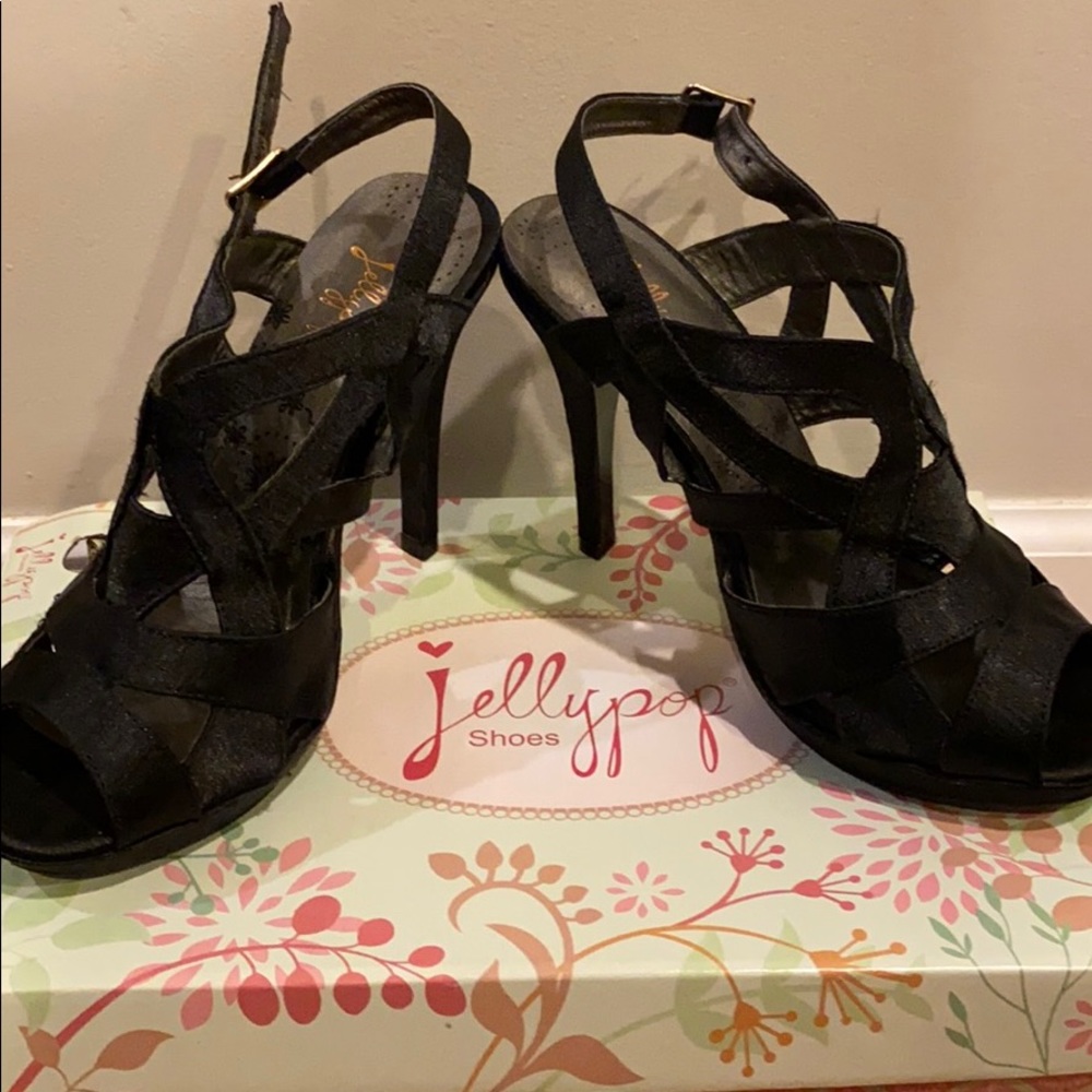Jelly Pop Black Heels